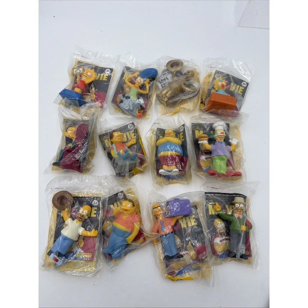 The Simpsons Movie Figures Burger‎ King Kids Meal 2007 Lot 12 All Different NEW